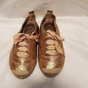 * COACH * RAMIRA GLITTER ESPADRILLE SHOES #A0945, Size 7.5 B
